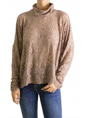 Maglia in pizzo collo alto Options